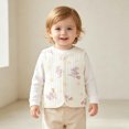 thumbnail image 4 of Zorckvet Kids' Quilted Round Neck Outerwear Vests for Toddler with Snap Buttons, 4 of 5