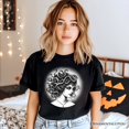 thumbnail image 5 of Medusa Spooky Portrait T-Shirt, Horror Villain Theme Halloween Tee, 5 of 5