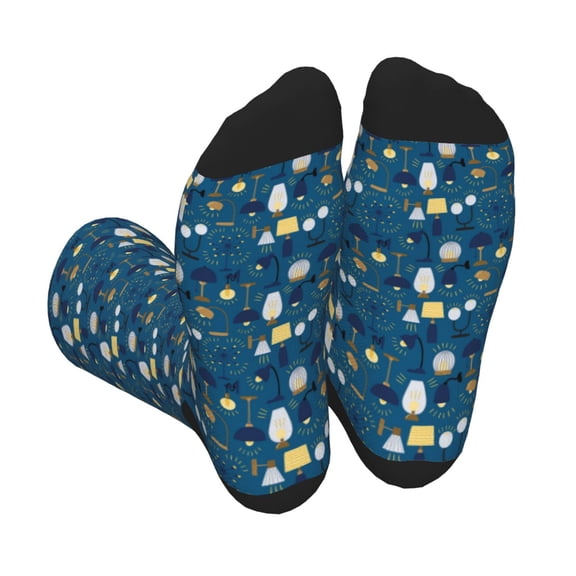 Vsdgher Various Lights Unisex Crew Socks Lightweight Breathable Ventilation Ankle Socks, Mid-calf socks for Daily
