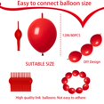 thumbnail image 3 of Globos Latex Link ADIDO EVA, 30 cm, 80 unidades, color rojo, para fiestas, 3 of 9