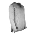 thumbnail image 3 of ZIMEGO Men's Garment Color Dyed Vintage Wash Long Sleeve V Neck Athletic Fit Henley, 3 of 5