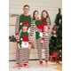 thumbnail image 1 of Conjuntos navideños a juego para la familia, pijamas de Papá Noel, padre, madre, niños, ropa de dormir para mamá y yo, Tops + Pantalones a rayas, 1 of 4