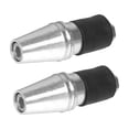 thumbnail image 2 of Puños de manillar de aluminio anodizado CNC Billet 0.8\'\' Plata, 2 of 3