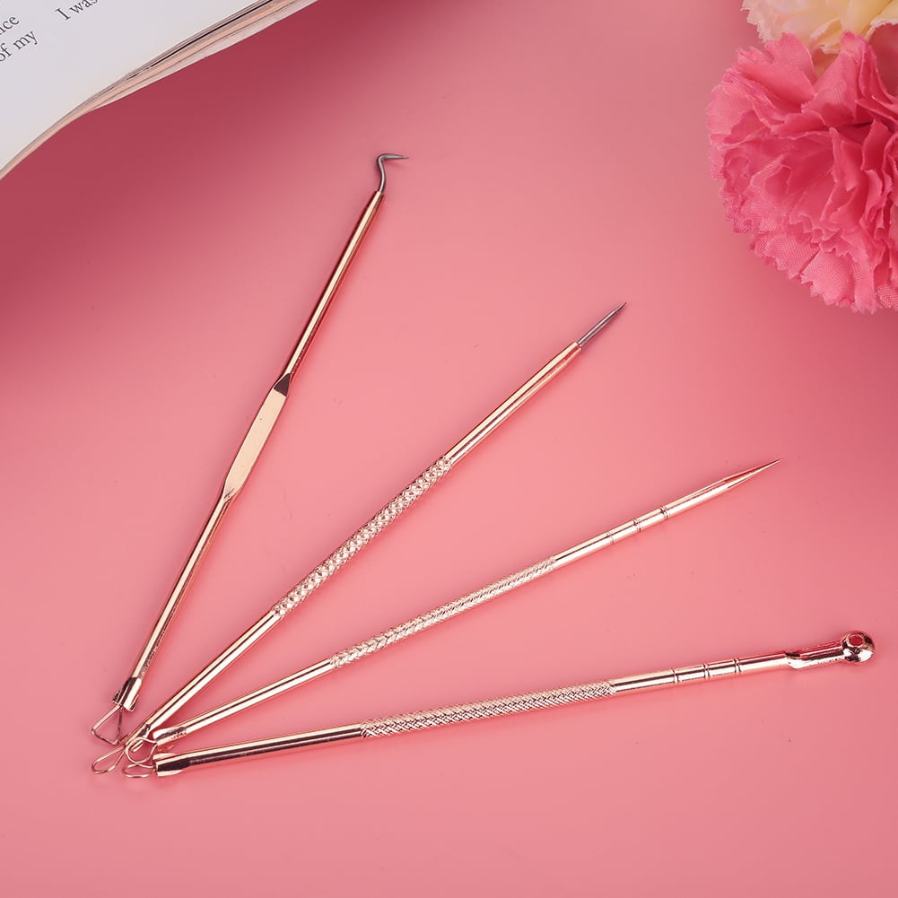 Mgaxyff Blackhead Needles Kit,4pcs Blackhead Removal Acne Extractor