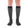 thumbnail image 2 of Deago 2 Pairs Men's Ultra Thin Sheer Dress Socks Soft Nylon Summer Silky Business Socks Breathable Work Trouser Sox Mid Calf, Black, 2 of 8