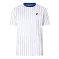 thumbnail image 5 of Fila Fionn Pin Striped T-Shirt, White, 5 of 5