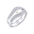 thumbnail image 5 of AFFY White Natural Diamond Wrap Enhancer Solitaire Ring In 10k White Gold (1 Cttw), Ring Size 12.5, 5 of 10