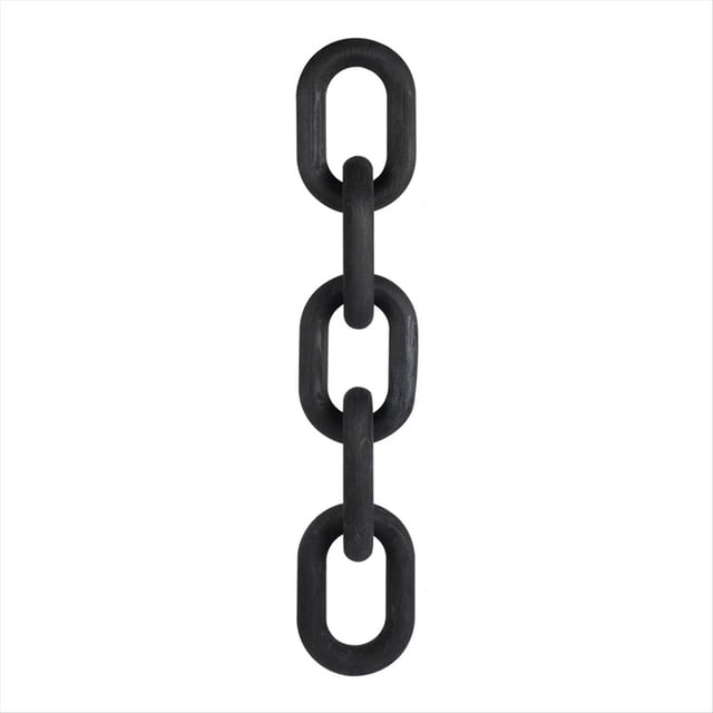EslabóN de Cadena de Estilo Bohemio, Cadena de 5 Eslabones Tallada A Mano de Madera, Adorno Artesanal para Mesa, DecoracióN RúStica de Escritorio de Granja