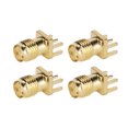 thumbnail image 4 of 100 Pcs RF Coaxial Connector SMA Female Base Socket Adapter 4 Pin RF Connector Wide Bandwidth SMAKE Edge Mount RF Cable Connector, 4 of 8