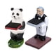 thumbnail image 1 of 2 soportes de exhibición creativos multifuncionales para reloj de noche, modelo de figura de resina panda mayordomo, 1 of 9