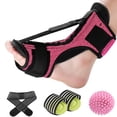 thumbnail image 3 of Férula nocturna para fascitis plantar ER con almohadilla de espuma viscoelástica suave color rosa, 3 of 5