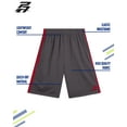 thumbnail image 7 of Pro Athlete Boys Athletic Shorts - 2 Pack Quick Dry Performance Basketball Shorts For Boys (8-16), 7 of 7