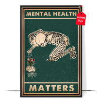 LOLUIS Mental Health Matters Poster, Vintage Mental Health Awareness Posters, Therapy Counseling Wall Art Home Office Decor DS5