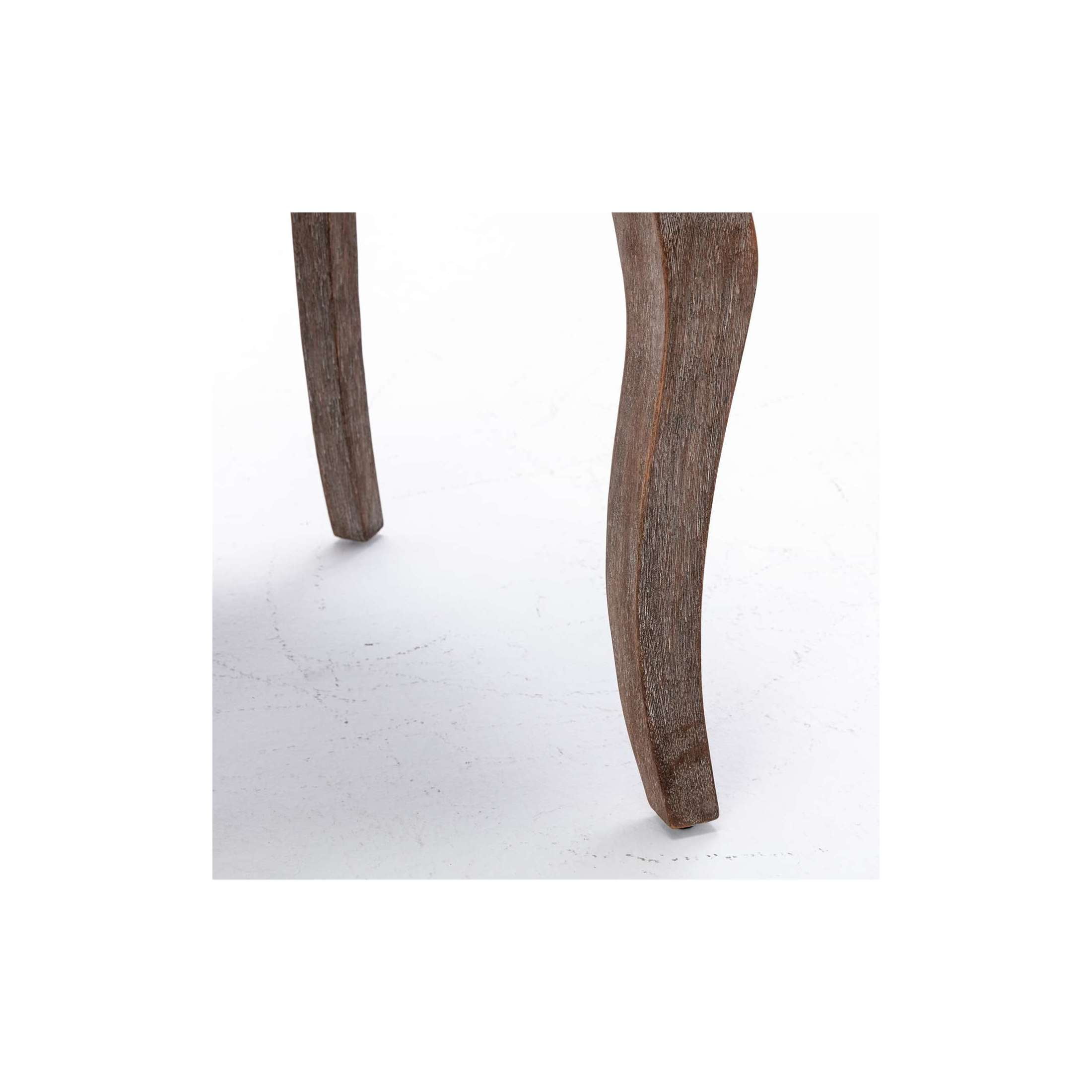 Echo Upholstered Dining Chairs with Nailhead Trim, Solid Wood Legs, Gray, Set of 2