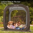 thumbnail image 3 of EAST OAK Pop up Screen House 6 x 6 FT Waterproof Canopy Tent for Patio, Backyard, Brown, 3 of 8