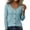 Light Blue, variant on Hurxie Womens Long Sleeve Henley T Shirts Button Down Slim Fit Tops Scoop Neck Ribbed Knit Shirts Beige,S