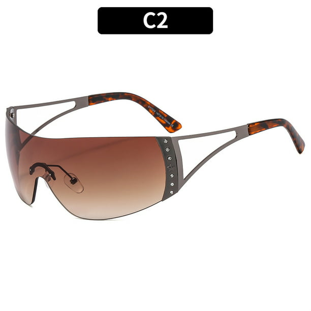 Oversized Wrap Around Sunglasses for Women Retro Trendy Y2K Classical ...