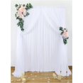 thumbnail image 1 of 5 X 7FT White Backdrop Curtain, 3 Layers High-Density Party Backdrop Curtain Panels Stage, Photo Backdrop, 1 of 5