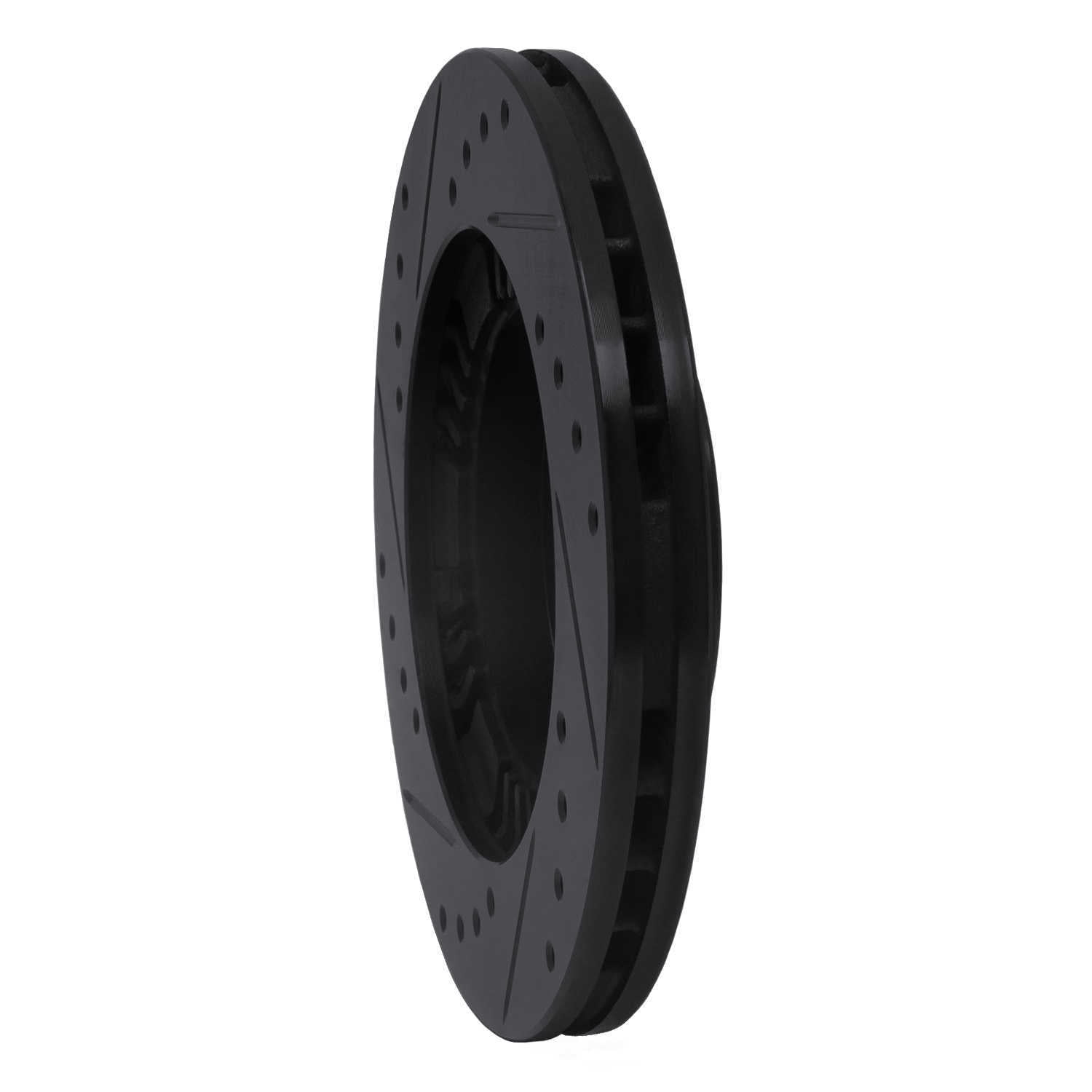 Dynamic Friction Company 633-80034R DFC Brake Rotor - Drilled And Slotted - Black