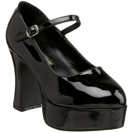 Mary Jane Black Platform Shoes Women's Adult Halloween Accessory