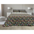 thumbnail image 1 of Colorful Comforter & Sham Bedding Set, Abstract Pattern with Raindrops in Lively Colors Contemporary Graphic Art Design, 3 pcs Duvet Set Microfiber Filling Quilt, 5 Sizes, Multicolor, by Ambesonne, 1 of 4