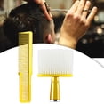 thumbnail image 2 of Peine de corte de cortadora/peine de peinado/polvo de cuello/cepillo de limpieza de cabello/peine de corte de pelo portátil peine superior plano para Yinane peine de corte de pelo, 2 of 8