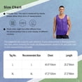 thumbnail image 7 of MSemis Men's Mesh Tank Tops Fishnet See Through Breathable Athletic Sportswear White XL, 7 of 7