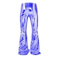 thumbnail image 7 of PIMSSY Men Pants Slim Glossy Straight Lit Casual Trousers Everyday Modern Fit Breathable Comfort Male Leisure Solid Color Slacks, 7 of 7