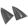 thumbnail image 3 of 2× Carbon Fiber Car Hood Vent Scoop ABS Air Flow Intake Louver Bonnet Cover Set, 3 of 5