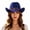 Z15-Blue, variant on Classic Western Cowboy Hat Felt Cattleman Shapeable Brim for Men Women Cowgirl Halloween Rodeo Accessory