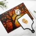 thumbnail image 4 of BaHomeck placemats Set of 4 Tree With Leaves In Sunset Detailed With Vibrant Colors Cotton Linen rectangle Placemats for Kitchen Dining Table Indoor,Outdoor,18*12inch, 4 of 4