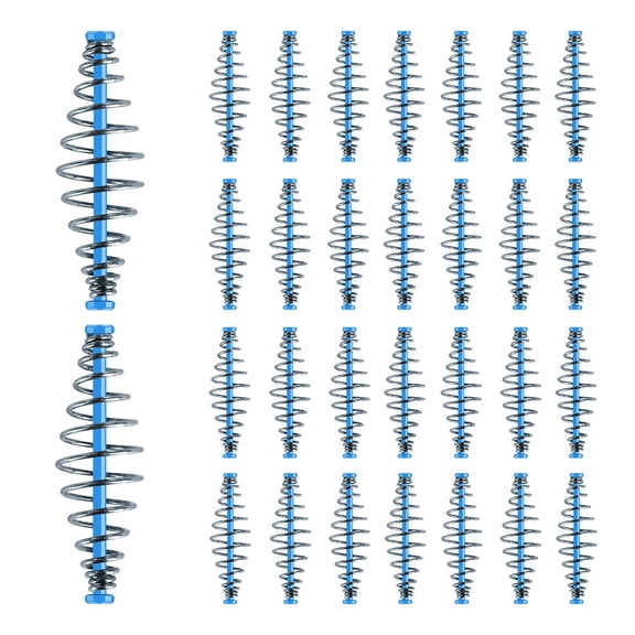 30 Pcs Stainless Steel Fishing Spring Hooks Rig with Bait Feeder for Crucian Carp, Carp, Freshwater Fishing