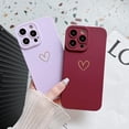 thumbnail image 2 of Designed for iPhone 14 Pro Max Case Cute Girly Sweet Heart Flower Pattern Soft Silicone Camera Protective Phone Case for iPhone 14 Pro Max (Burgundy Red), 2 of 16
