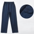 thumbnail image 3 of Chiccall Fashion Little and Big Kids Summer Suit Pants Thin Fully Elastic Waist Trousers Pants Solid Color Pocketed Tapered School Season Uniform Pants for Boys and Girls, 3 of 7