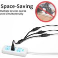 3 Prong Y Power Splitter Extension Cord, 1 to 3 Way Power Splitter