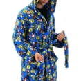 thumbnail image 3 of Super Mario Brothers Luigi Adult Plush Hooded Fleece Bathrobe Robe MF21594RB, 3 of 7