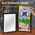 thumbnail image 4 of Trianu Kids Art Frame Kids Art Frames Front Opening Kids Artwork A4 Picture Frames Changeable Artwork Display Storage Frames for Children Drawing Crafting, Black, 4 of 8
