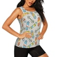 thumbnail image 2 of Bixox Women's Skateboard Printed Sleeveless Fitness Workout Running Quick-Dry Tank Top, 2 of 7