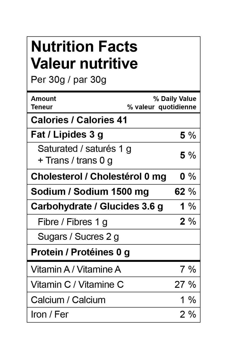 Pickles de mangue et de piment, recette de maman, 500 g Sans colorants ni conservateurs ajoutés