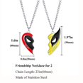 thumbnail image 3 of Collar, collar de la amistad para hombres, collar de mejores amigas para mujeres para 2, regalos para hombres y mujeres, 3 of 3