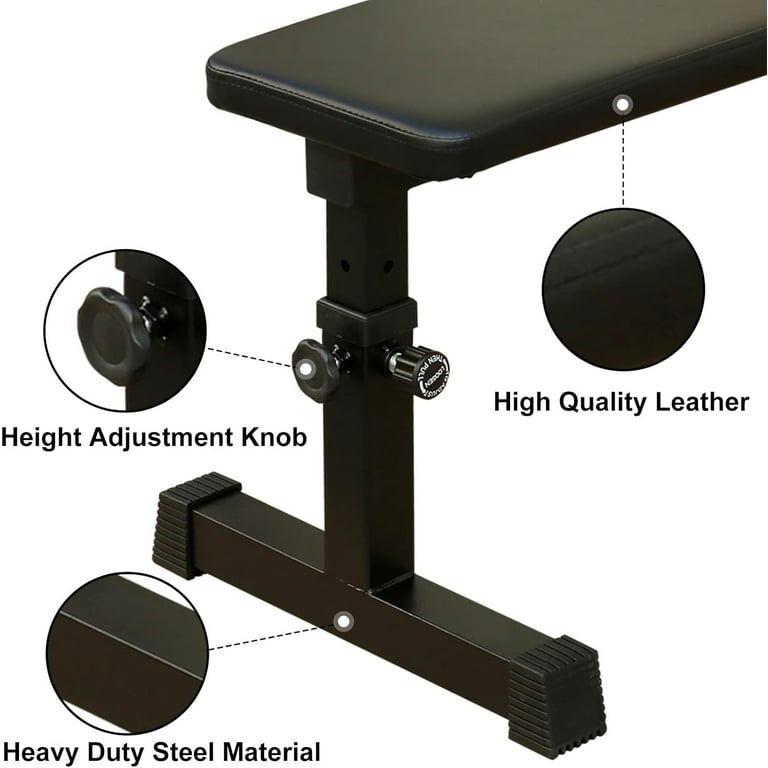 Flat Weight Bench Flat Workout Bench Gym Mini Workout Bench Flat Benches for Home with 5 Level Adjustable Height