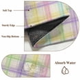 thumbnail image 6 of Round Rugs 3.3 Ft, Colorful Grid Plaid Non Slip Area Rugs for Kitchen Bedroom Entryway, Country Vintage Simple Geometric Washable Carpet Runner Rug Floor Mats for Bedroom Home Decor, 6 of 8