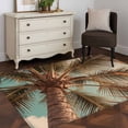 thumbnail image 4 of Summer Beach Washable Area Rugs 2.7'x5', Realistic Palm Tree Tropical Plant Coastal Low Pile Throw Living Room Rug Non-Slip Sturdy Edge Binding Carpet for Indoor Entryway Bedside Kitchen, 4 of 9