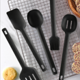 thumbnail image 4 of Heat Resistant Spatula Slotted & Solid Spoon Ladle Cooking Tools Non-Stick 6-Piece Food Grade Silicone Kitchen Utensil Set, 4 of 7