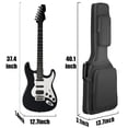 thumbnail image 2 of Funda para guitarra eléctrica Diboer de 39 pulgadas con almohada protectora para el cuello, 2 of 9