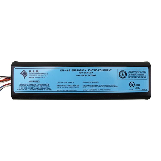 ALP Lighting EFP48B Fluorescent Emergency Ballast, CFL T5 T8 T12, 120