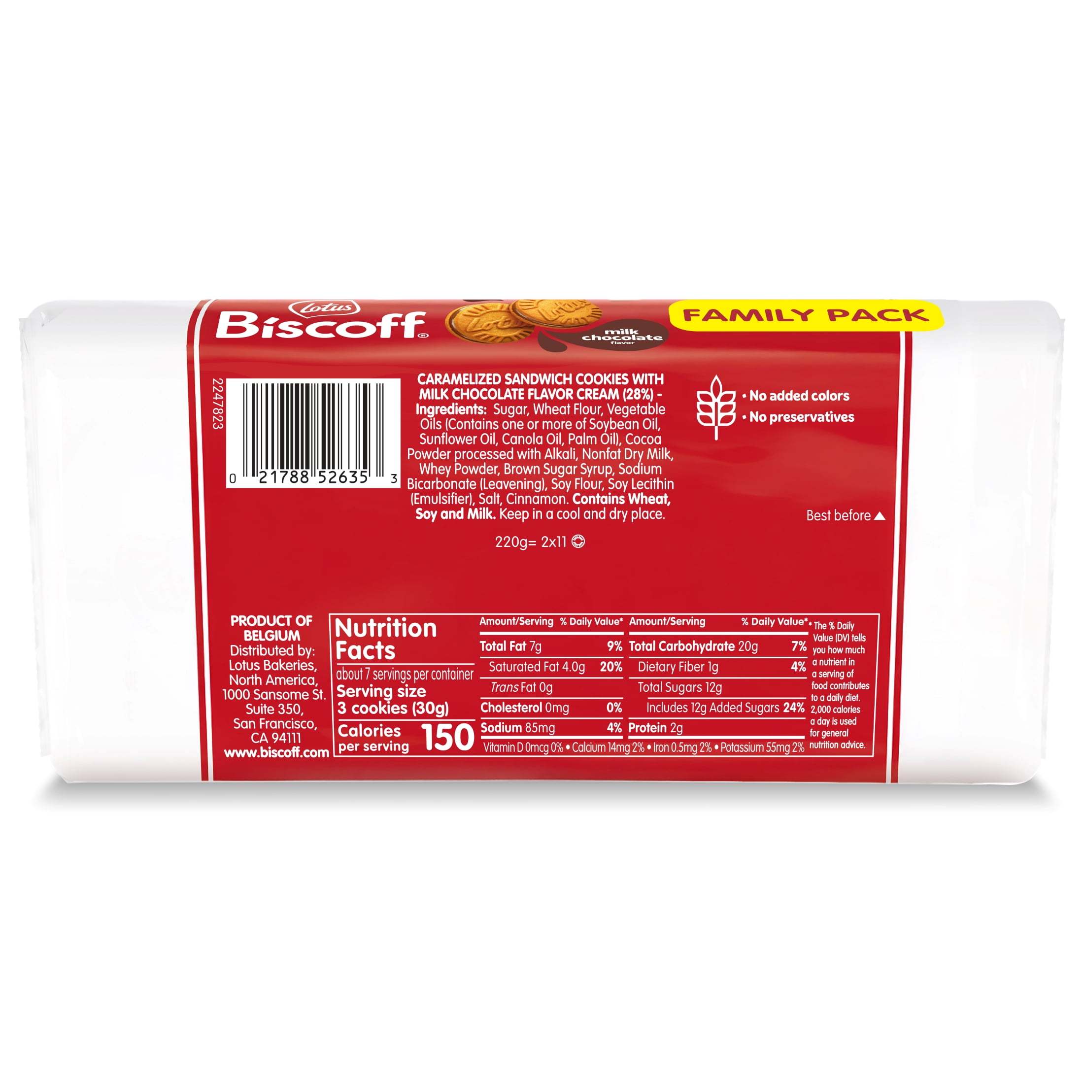 (8 pack) Lotus Biscoff Sandwich Chocolate Flavor Cookie 11p x 2