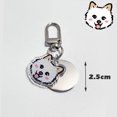 thumbnail image 1 of Placa De Identificación Acrílica Personalizada 2.5cm Y 3cm Etiqueta Para Perros Nombre Gato Antipérdida Collar Colgante Lindo Llavero Grabado Gratis, 1 of 4