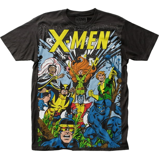 XMen XMen Men's Black Comic TShirtMedium