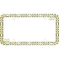 thumbnail image 1 of Cruiser Accessories Designer Gold Chain License Plate Frame, with Fastener Caps, 1 of 4